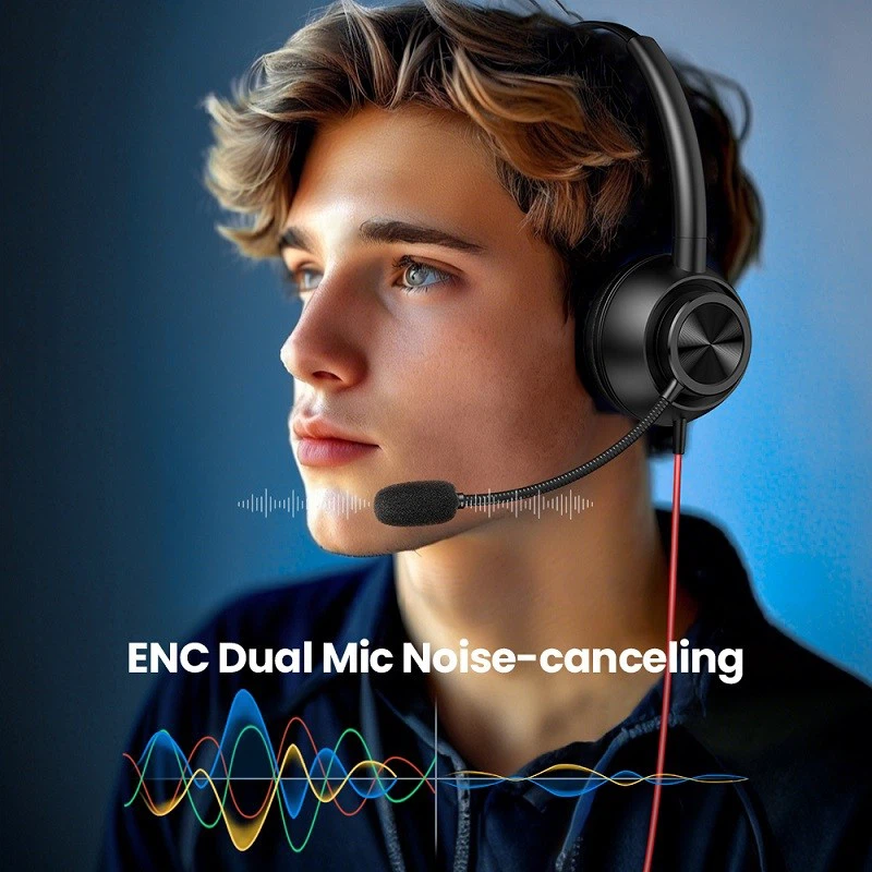 Office Headphones With Phone Answer Button